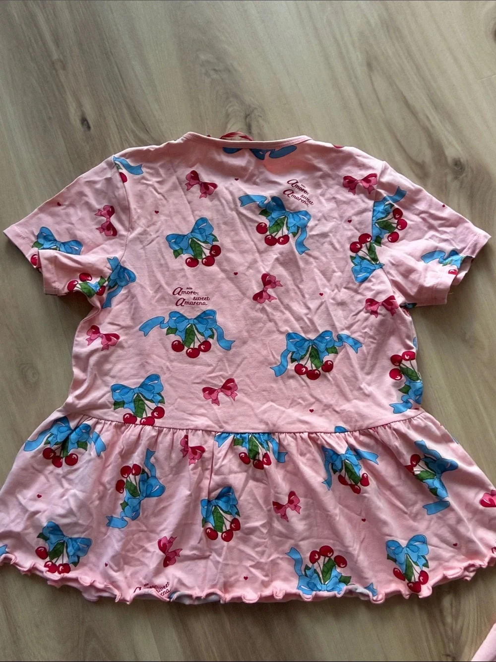 NWT Girls' Konges Slojd Pink Cherry Bow Set